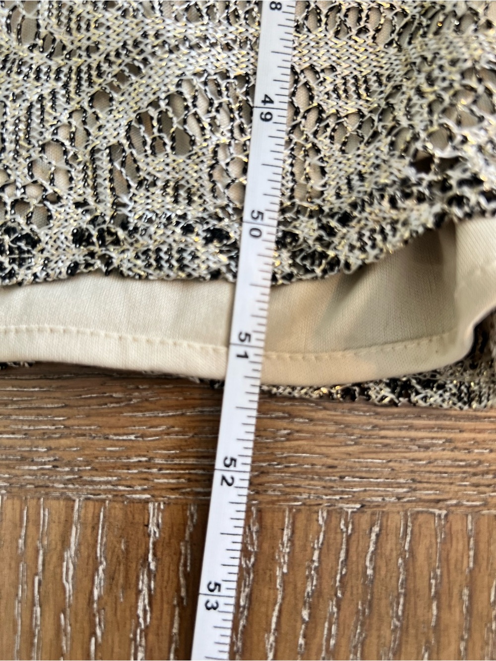 Jessica Howard Vintage Metallic Gold Black Taupe Dress Matching Cardigan 8 - Picture 11 of 16